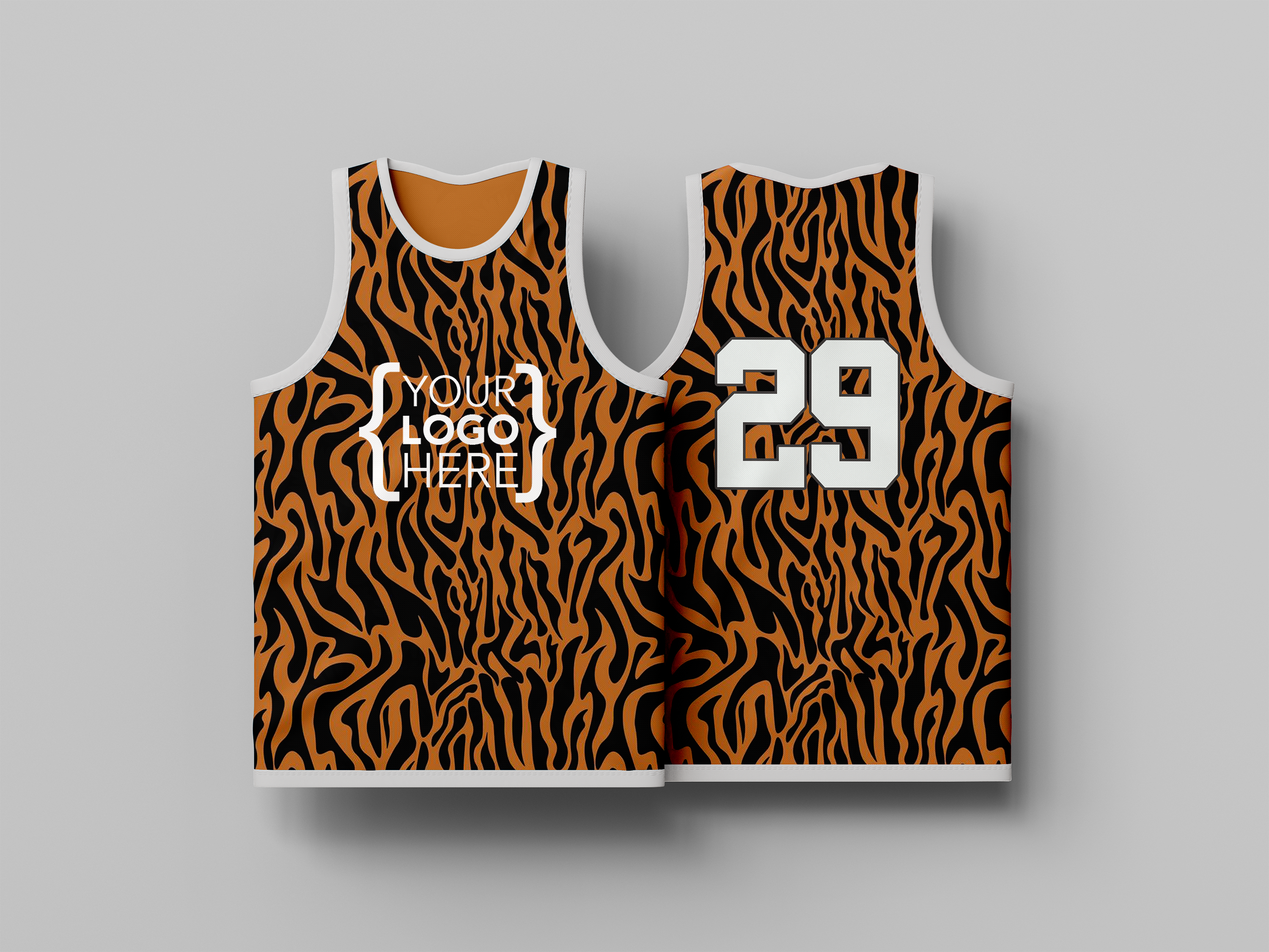 Orange Sublimation Jersey Sublimation Tigers Orange Jersey