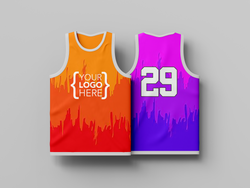 Reverse Gear Basketball Jersey - Paint Drops