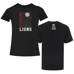 ANCASTER LIONS VOLLEYBALL BLACK T-SHIRT