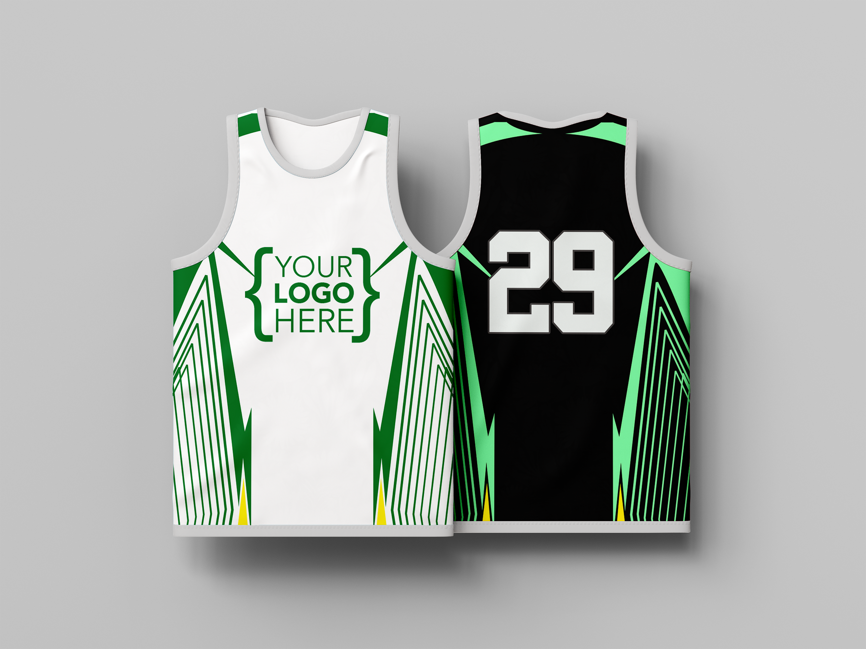 Custom Basketball Jerseys White and Black Home and Away