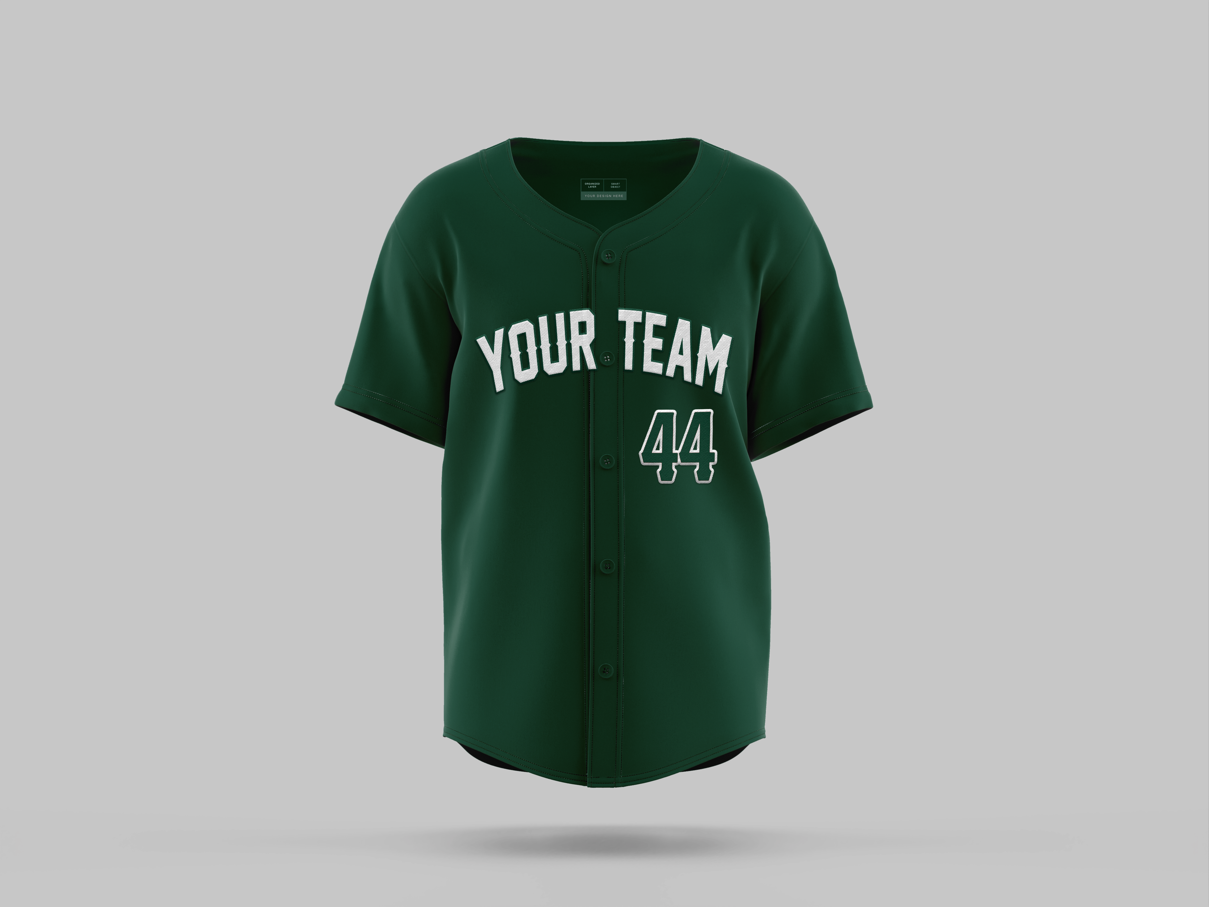 One Colour | Full Button Baseball Jersey