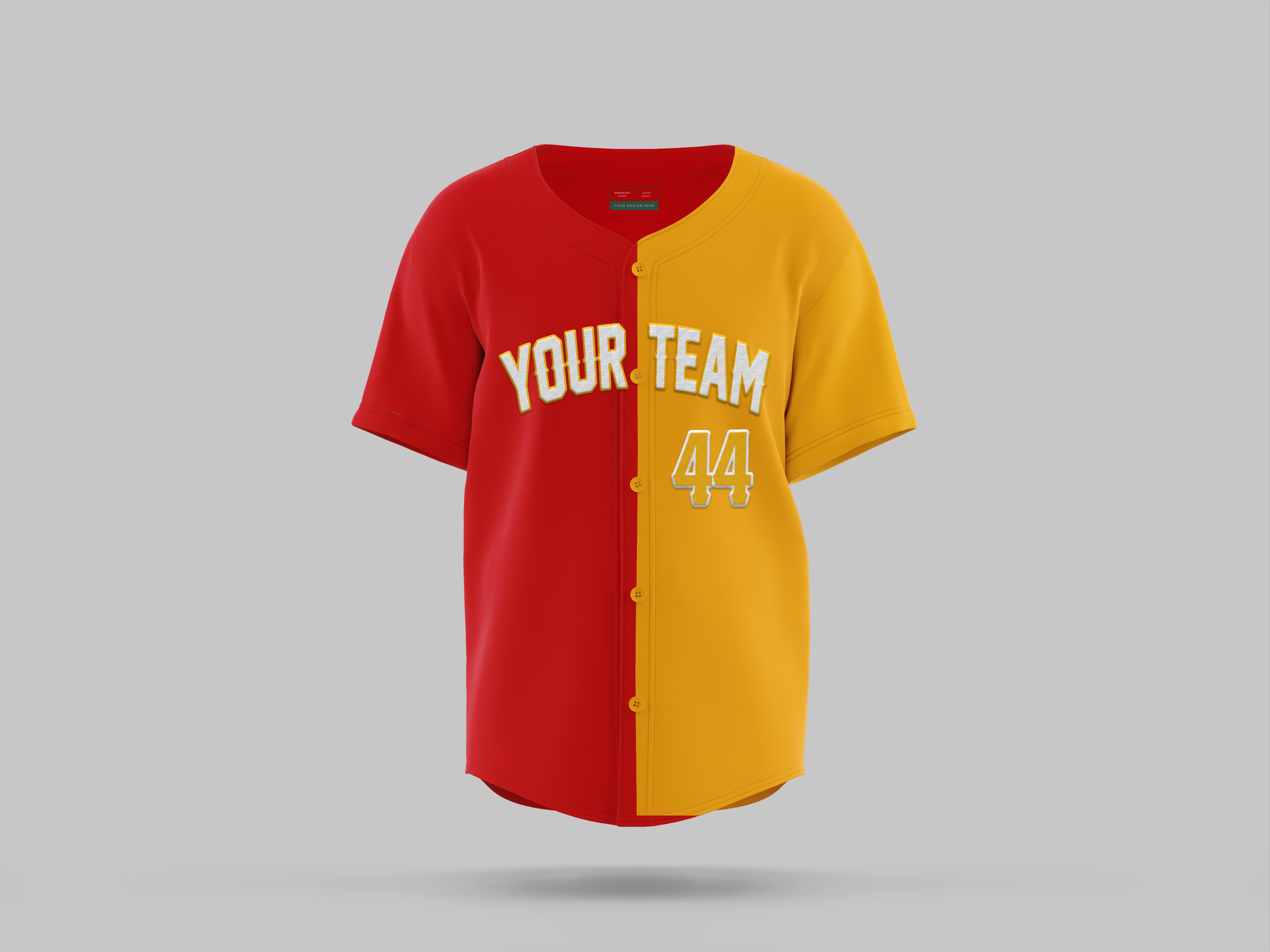 Middle Split | Full Button Baseball Jersey