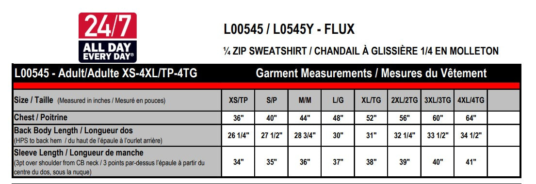 EYC QUARTER ZIP SWEATSHIRT