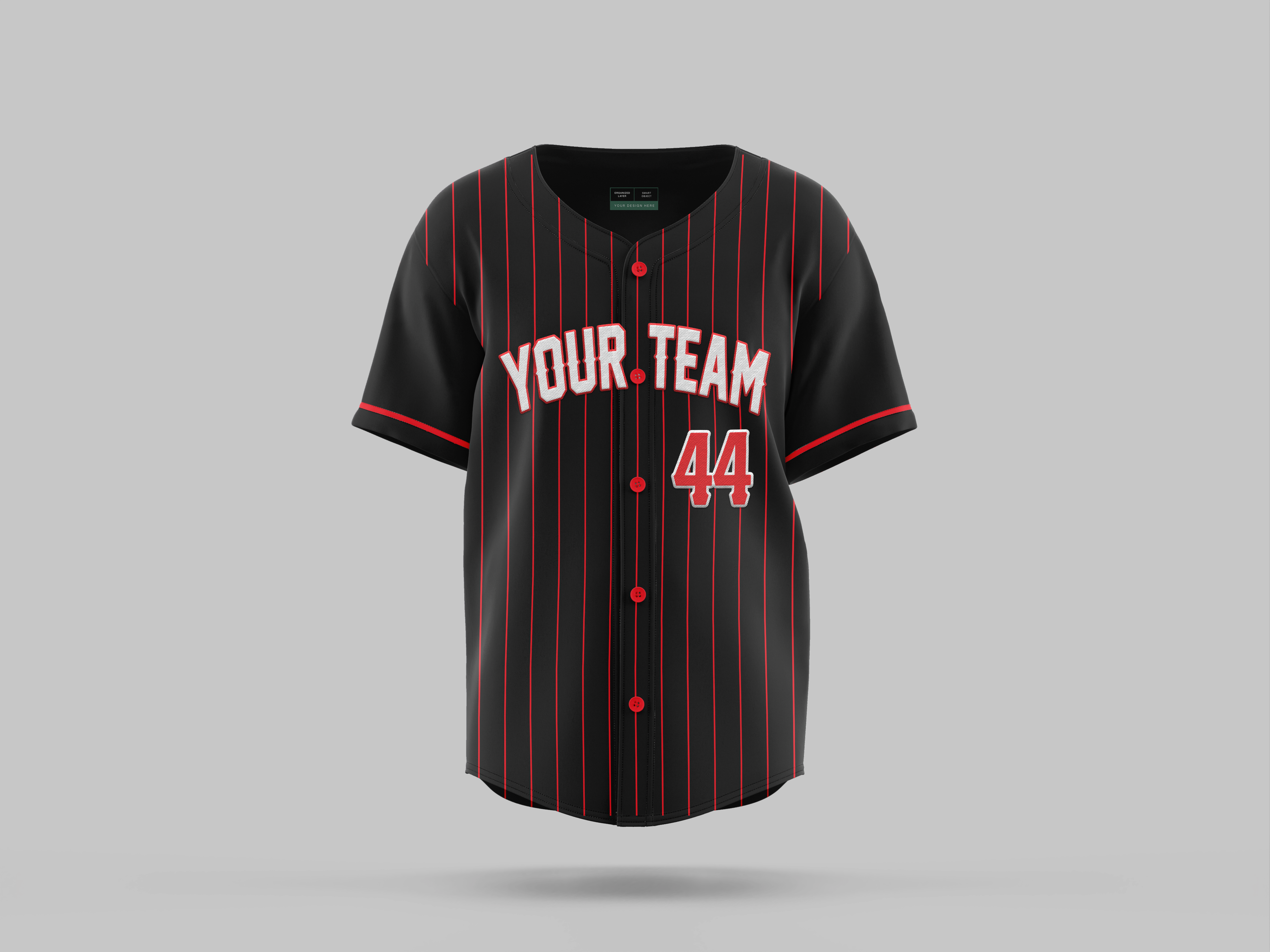 Pinstripes | Full Button Baseball Jersey