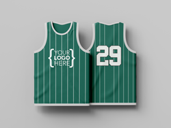 Sublimated Basketball Jersey - Pinstripes