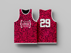 Sublimated Basketball Jersey - Street Scribbles