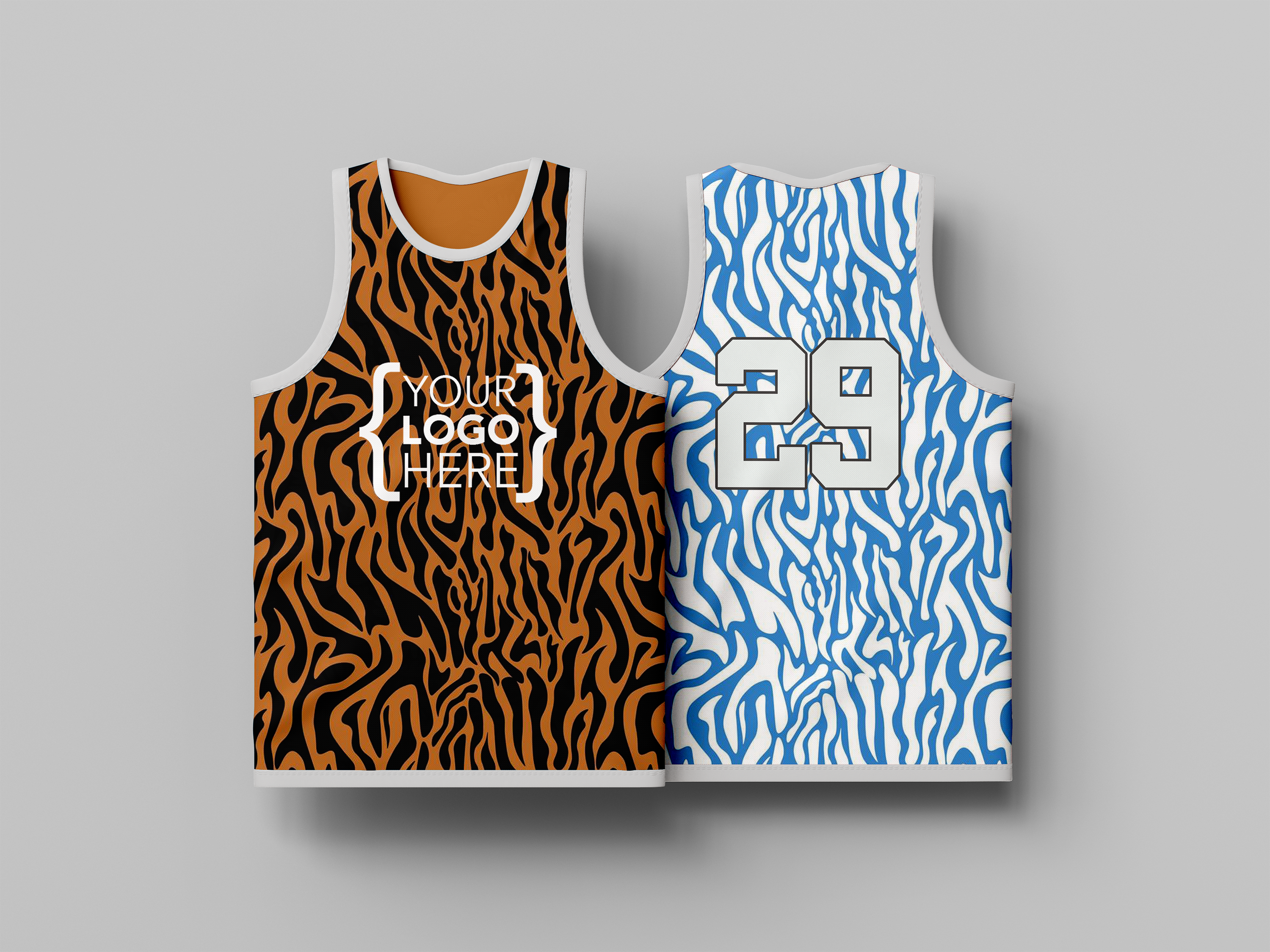 Reverse Gear Basketball Jersey - Tiger King