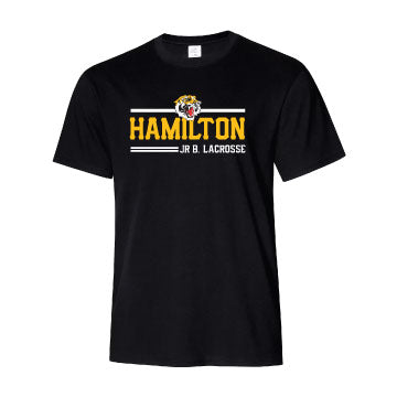 JR. B Lacrosse Black Cotton T-shirt