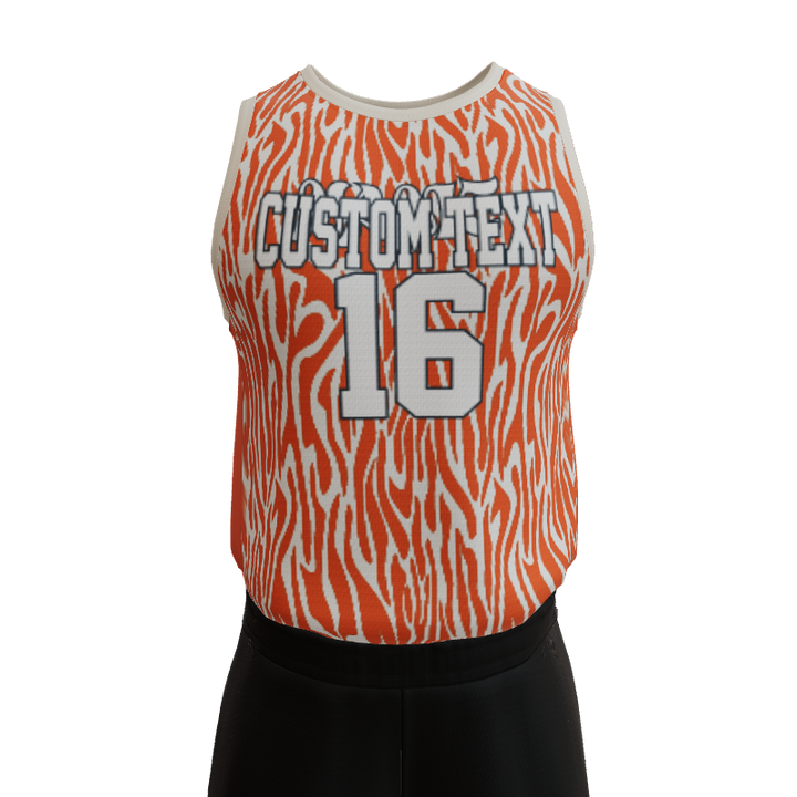 Basketball Tiger King Reversible Sublimated Basketball Jersey. (x 1)