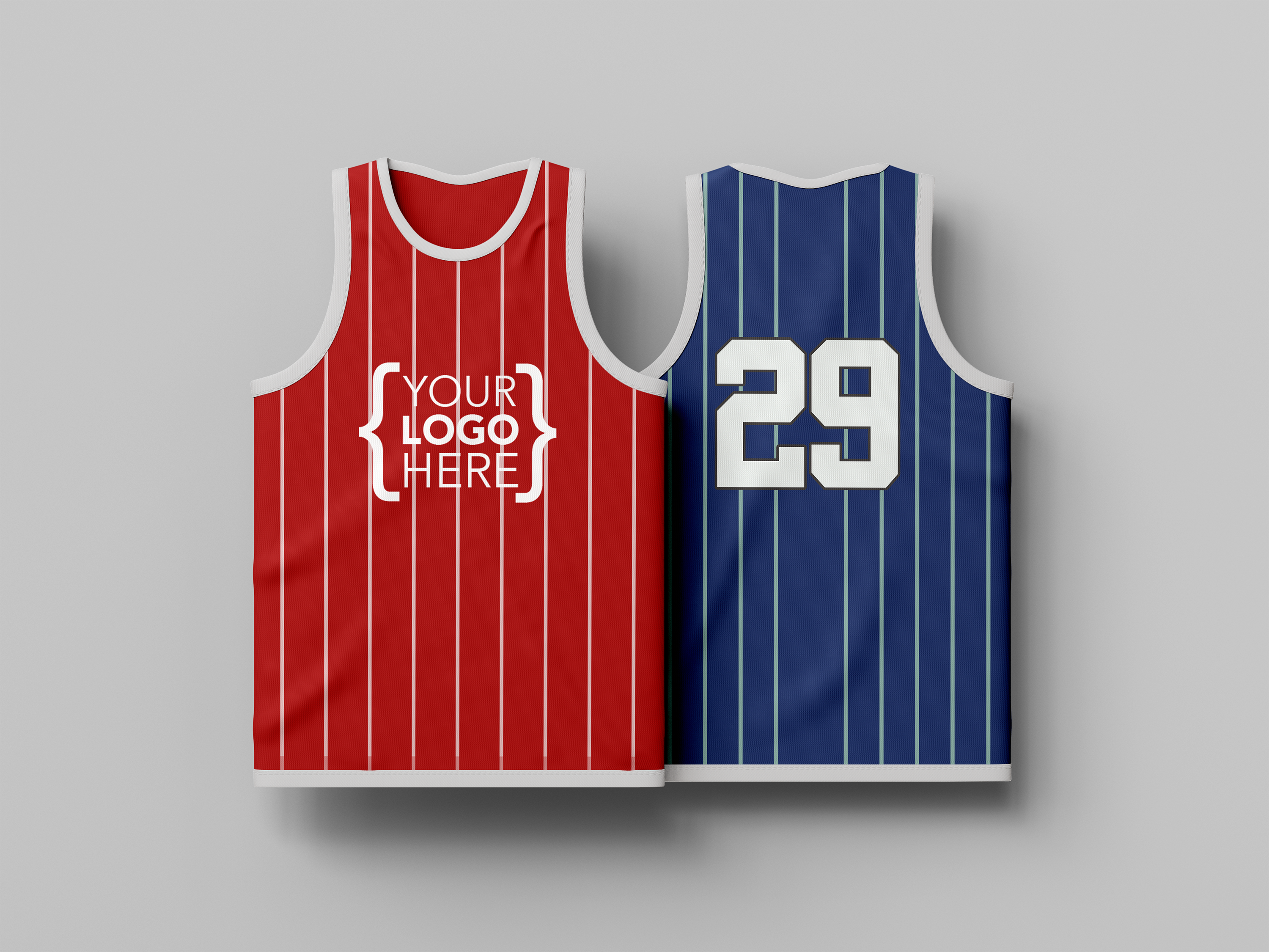 Reverse Gear Basketball Jersey - Pinstripes