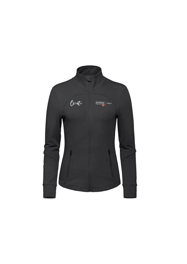 McMaster University Surgery French Terry Performance Full Zip Sweatshirt