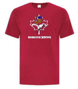 BINBROOK BASEBALL RED SHIRT