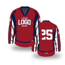 Sublimated Hockey Jersey - Washington Style